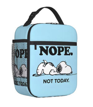 New Snoopy "Nope, Not Today" Lunch Bag/Bento Box, For Work or School